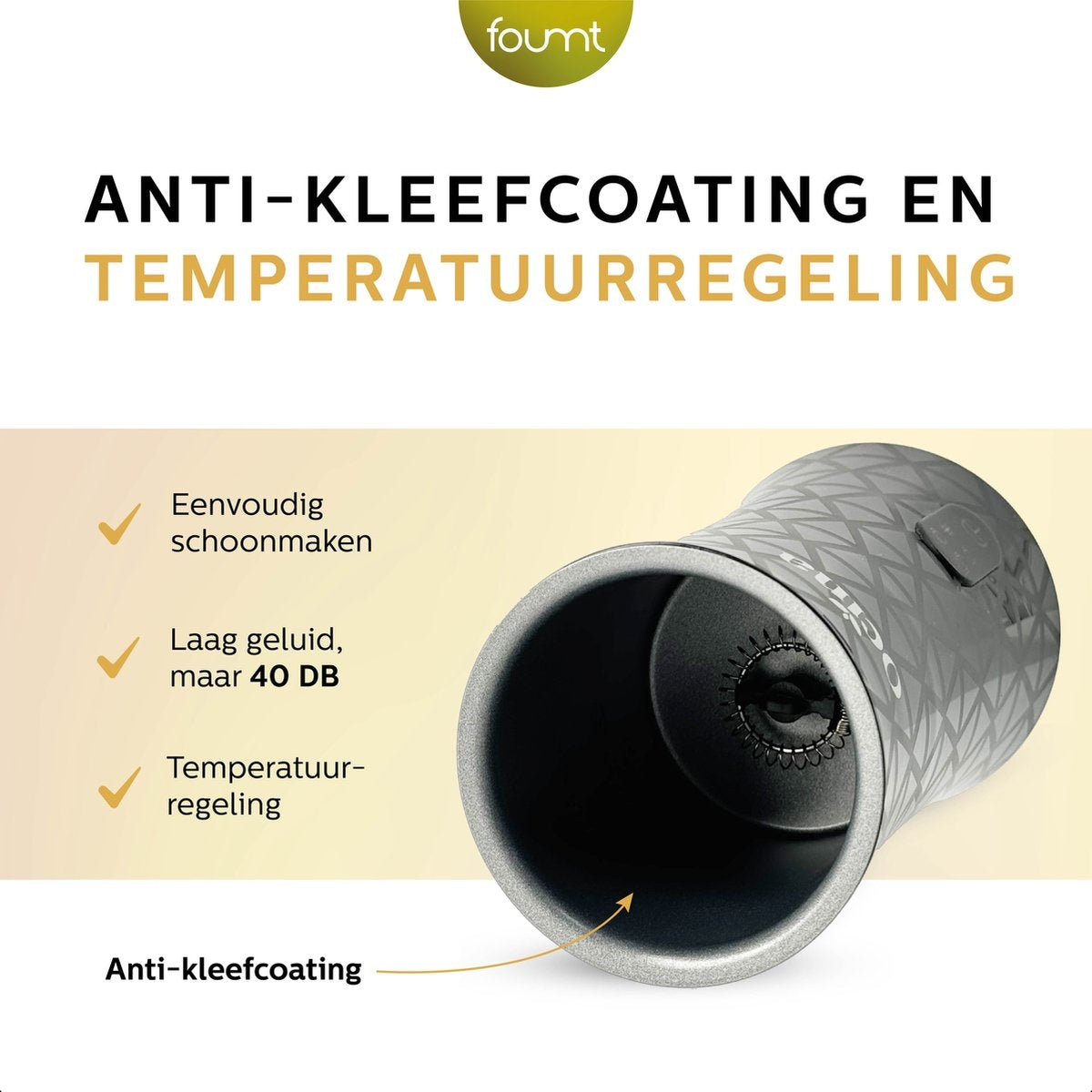 Ocina - Milchaufschäumer Klein - Schwarz