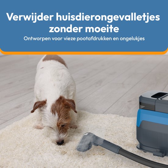 BOLLIT 5-in-1-Teppichreiniger PRO 1650 W – Dampfreiniger und Fleckenentferner – 100°-Dampf – Sofareiniger – Möbelreiniger – Handdampfreiniger – Matratzenreiniger – Sesselreiniger – Reiniger für Auto, Sofa, Boden und Teppich
