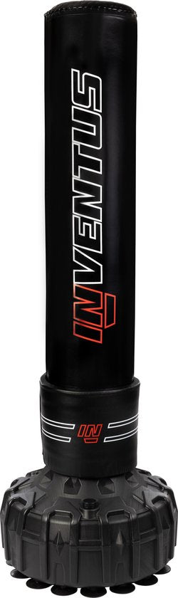 Inventus Boxsack Standing - 185 cm - Standing Boxing Pole - mit Wasser / Sand füllen - Boxen und Training - Schwerer Boxsack - Erwachsene - Schwarz