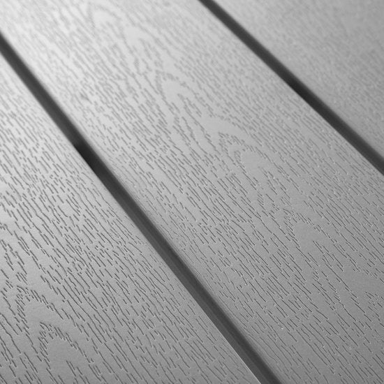 tectake - Gartentisch 150 x 90 x 74,5 cm - Witterungsbeständig, einfache Montage - Verstellbare Beine - Aluminiumgestell mit Kunststofftischplatte - silbergrau