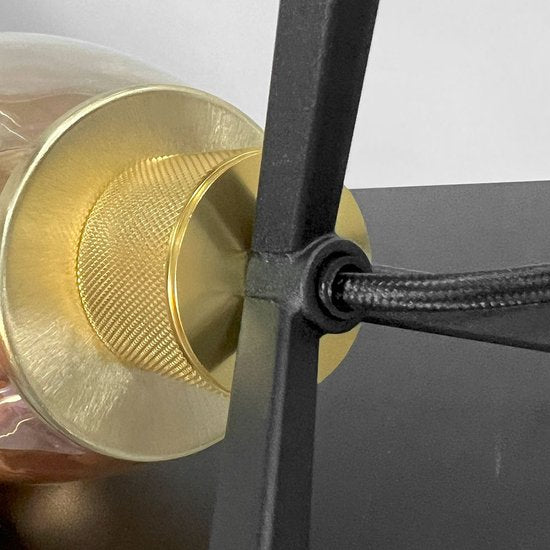 Steinhauer Tischleuchte Reflexion - bernsteinfarben - Metall - 15 cm - E27 Fassung - 2682ME