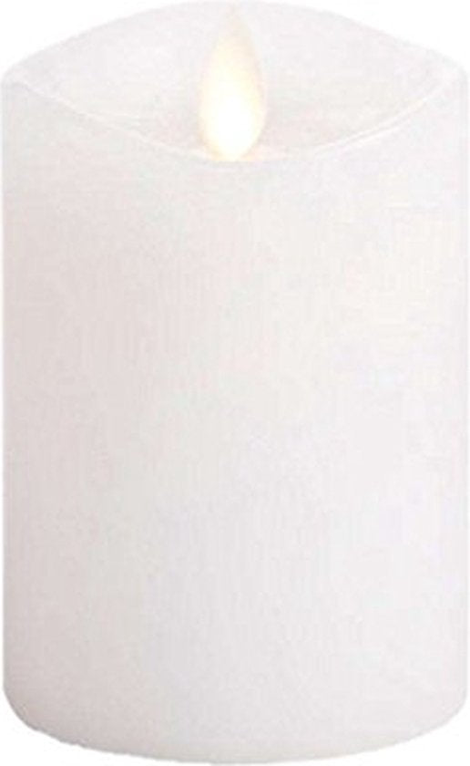 LED-Kerzen 5 x 7 cm - 4er-Set - mit Timer - Weiß