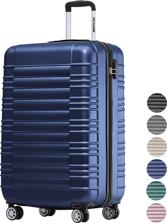 TRVLMORE - Koffer - Handgepäck - 54x36x20cm - 38L - Dunkelblau