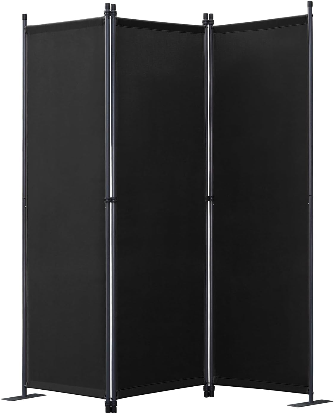 Angel Living Faltwand - 3 Paneele - 168 x 165 cm - Schwarz