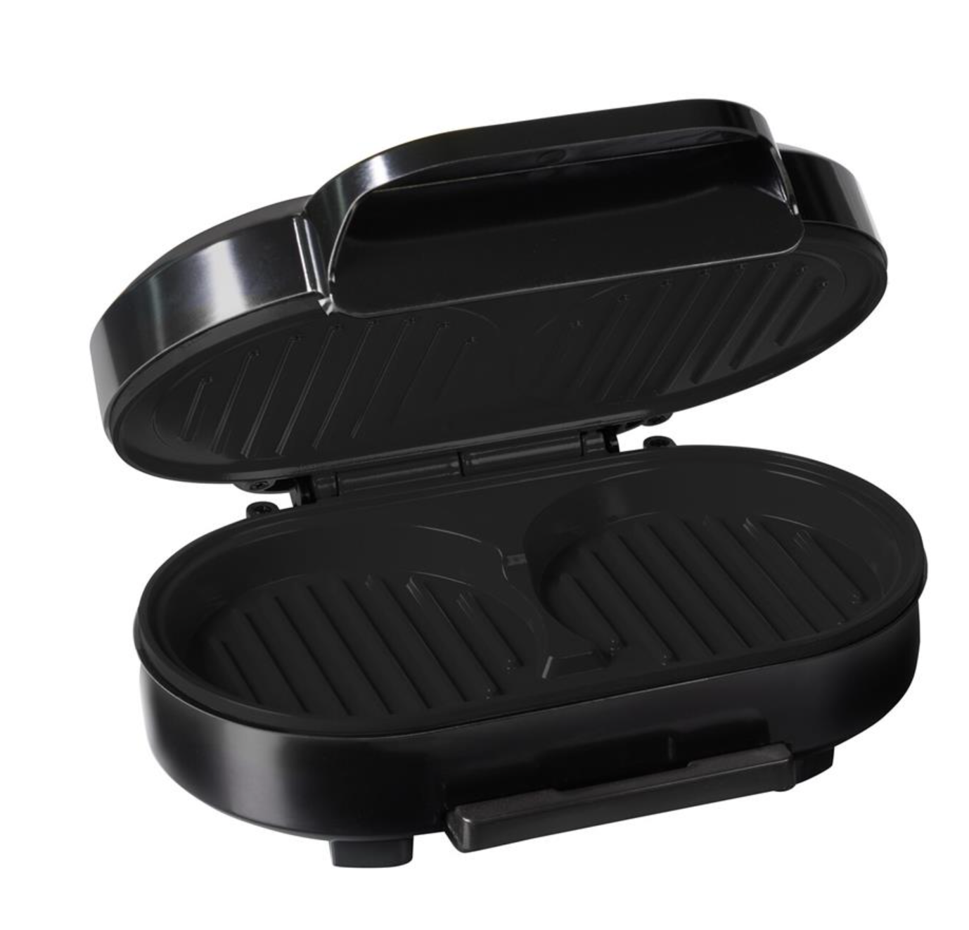 Princess 110902 Hamburgergrill 1000 W, Antihaftbeschichtung, 23,5 x 12,7 cm, schwarz