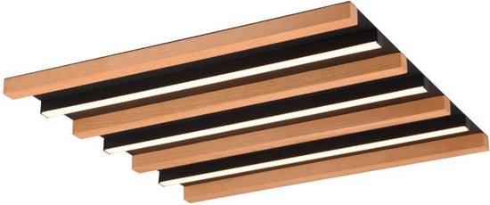 Led Deckenleuchte Fontana 45x45 cm - Holzoptik - 648914532