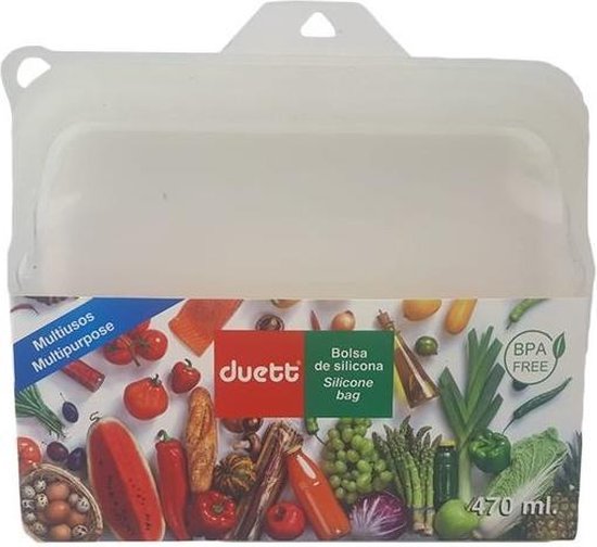 Duett Silikon-Frischhaltebeutel – 470 ml – Langlebig