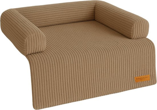 By Cee Cee Original Hundedecke Bank - Hundedecke Bank - Hundekorb - Premium - Vollständig reißfest - Rippengewebe - Braun - 120x90 - Größe L