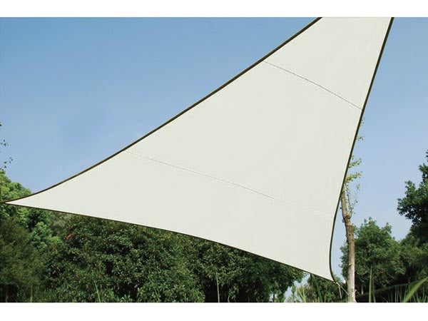 Perel Sonnensegel - Dreieck - 5 X 5 X 5 M - Farbe: Creme