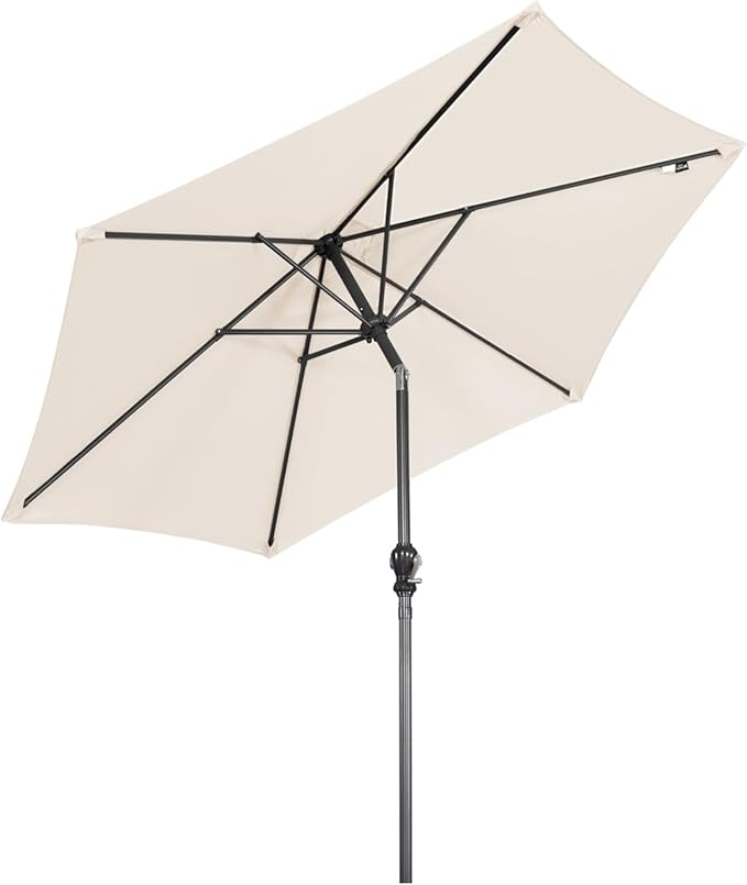 Angel Living Sonnenschirm - Ø250 cm - kippbar - Creme