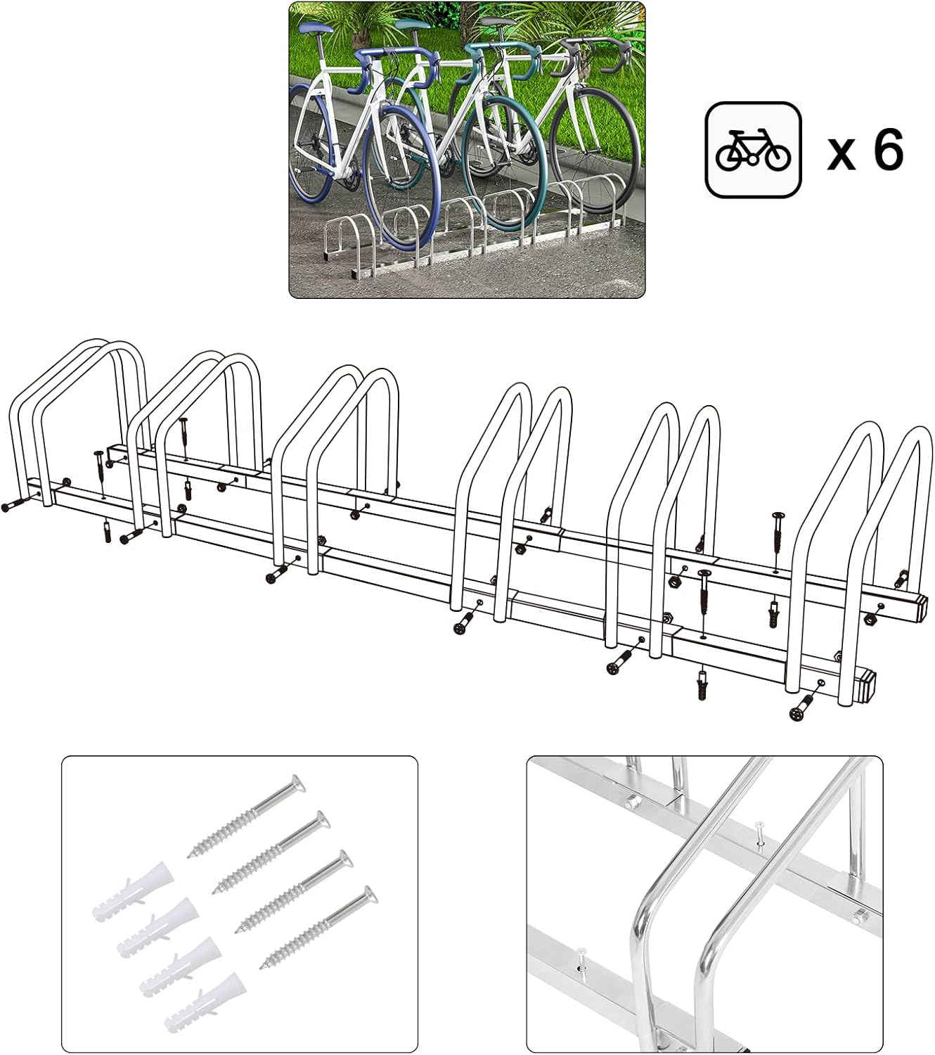 Woltu Sichtschutzwand 1,2 x 20 m - Anthrazit - Wetterfestes HDPE 280 g/m² mit Ösen und Bändern