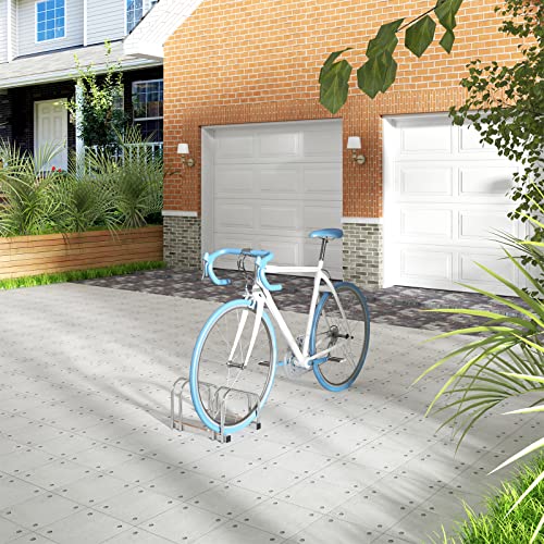 Woltu Fahrradträger für 2 Fahrräder - Verzinkter Stahl - Geeignet für den Innen- und Außenbereich