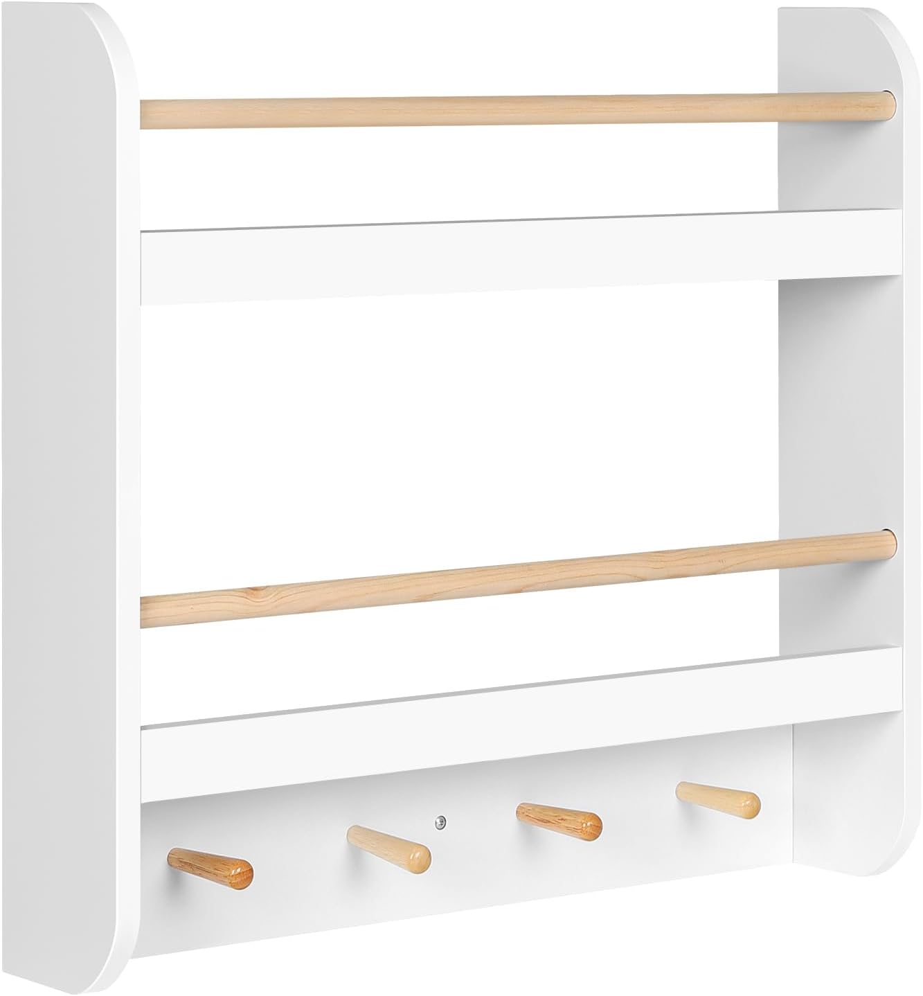 Woltu Kinderbücherregal – MDF – 60 x 55 x 12 cm – Weiß