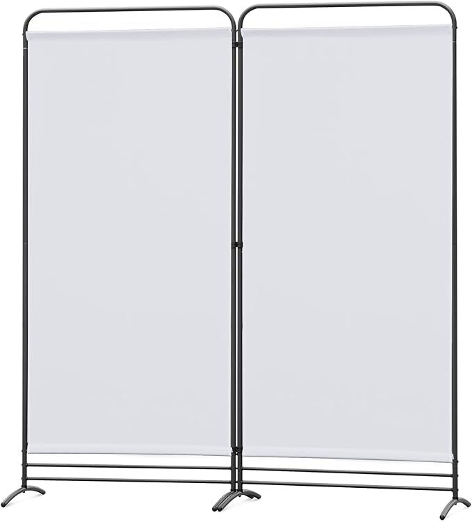 Angel Living Raumteiler – 2 Paneele – 162 cm hoch – flexibel – Beige/Naturfarben