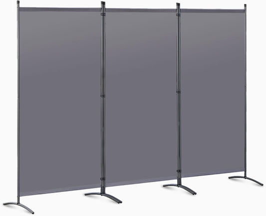 Angel Living Faltwand - 3 Paneele - 243 x 170 cm - Grau