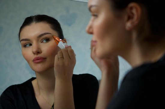 Augenbrauentrimmer - Gesichts-Haarentfernungsgerät Damen - Gesichts-Haarentfernung Frau - Sansbeauté® - Gesichts-Haarentfernungsgerät Damen - Enthaarungsmittel - Makelloser Gesichts-Haarentferner - Mini-Rasierer Trimmer - Elektrisch