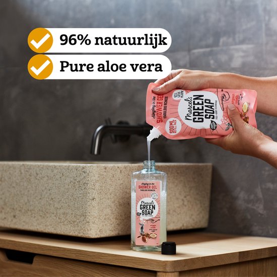 Marcel's Green Soap Duschgel-Nachfüllpackung – Vanille & Kirschblüte – 500 ml