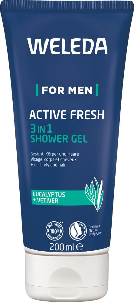 Weleda - Männer - 3-in-1 - Aktiv - Frisch - Duschgel - 6x - 200 ml