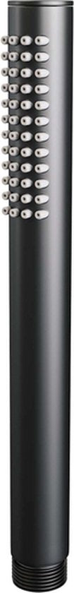 Brausegarnitur Brauer Aufputz Rund Schwarz 20cm Thermostatmischer Regenbrause Standhandbrause