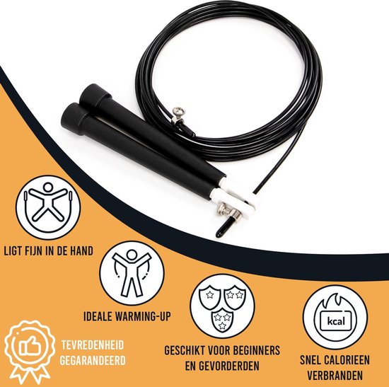 FitBoostR Verstellbares Springseil für Erwachsene – Professionelles Speedrope für Fitness, Boxen und Crossfit – 3 Meter