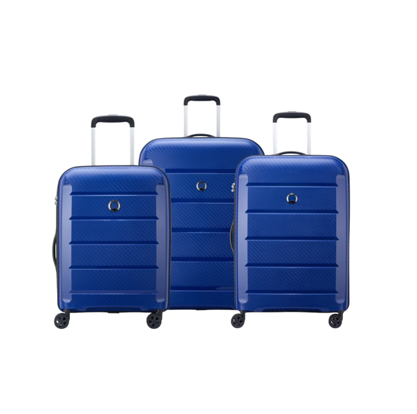 Delsey Paris - Binalong 3-teiliges Trolley-Set - S, M, L - TSA-Schloss - Navy