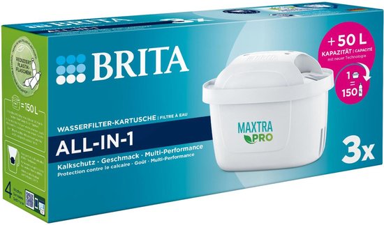 Brita Maxtra Pro Pure 3er 1050624 Wasserfilter, weiß