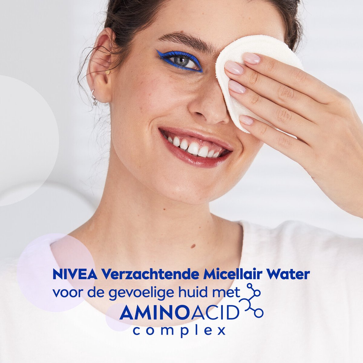 NIVEA 0 % Rückstände freies Mizellenwasser für empfindliche Haut – 5 x 400 ml – Vorteilspackung