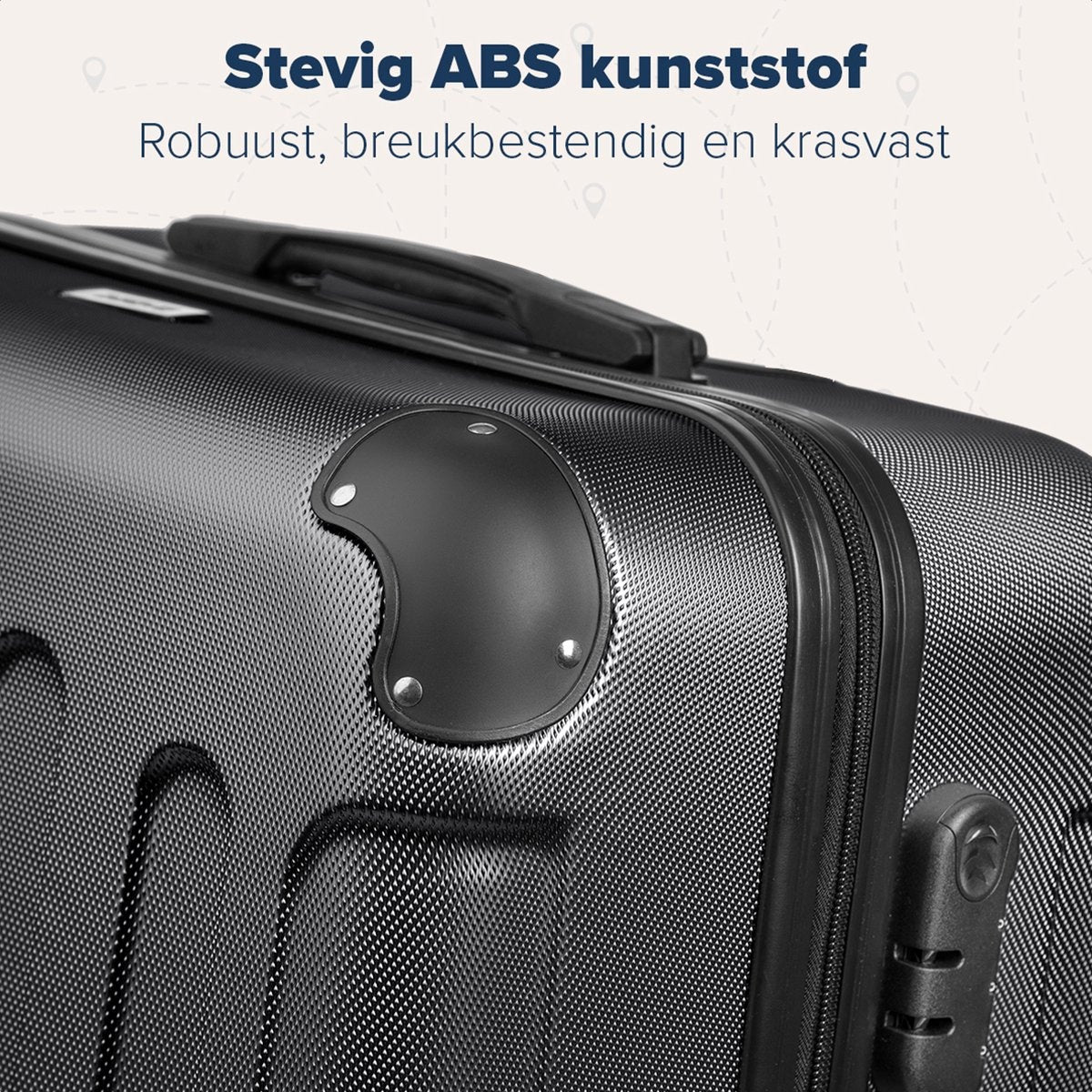 TRVLMORE - Kofferset - 2-teilig - 38L (Handgepäck) + 110L - Schwarz