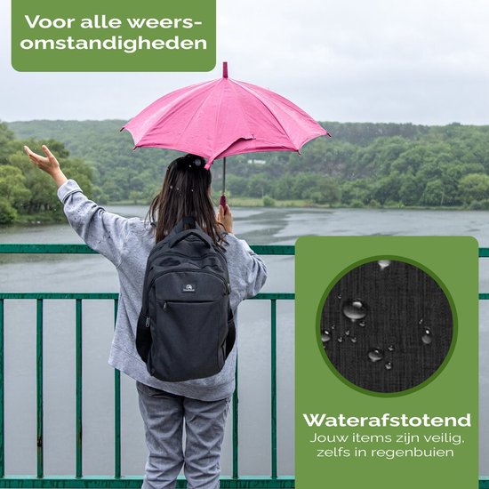 Travelhawk Rucksack - 28L - 15.6 Zoll - Laptop-Rucksack - Rucksäcke - Rucksack - Männer & Frauen - Wasserabweisend - Mit USB-Ladeanschluss