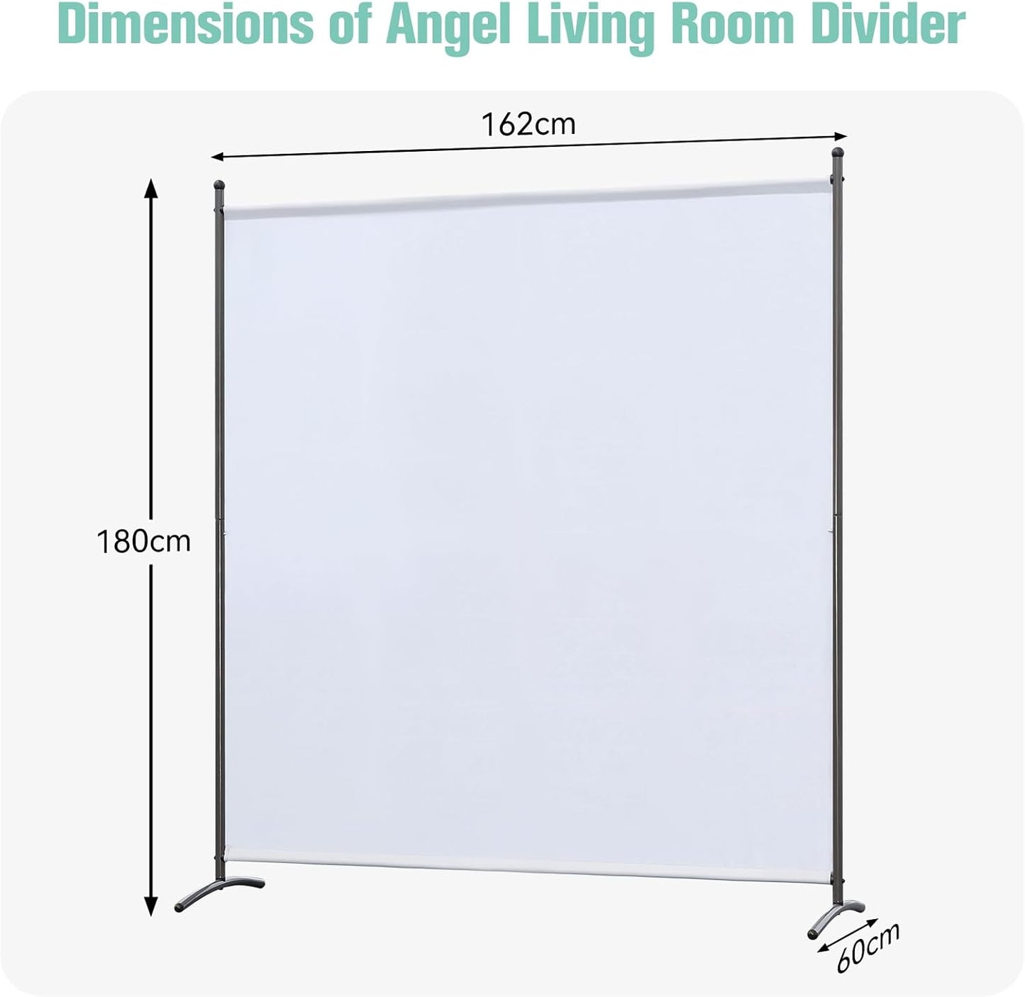 Angel Living Faltwand 180 x 163 cm - Weiß