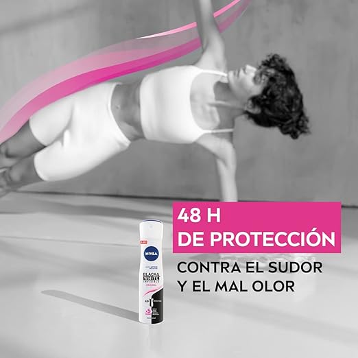 6x Nivea Black White Clear Deodorant Spray 200ml