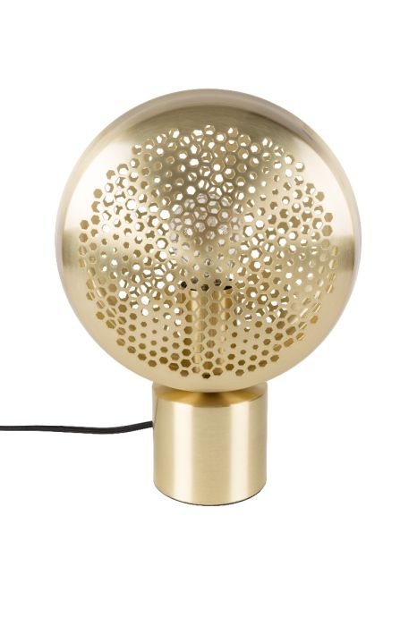 Zuiver Gringo Tischleuchte - Gold - Rund - 1,50 m Kabellänge - 230 V - 22.50 x 12 x 30.50cm - 4 W pro Lichtpunkt