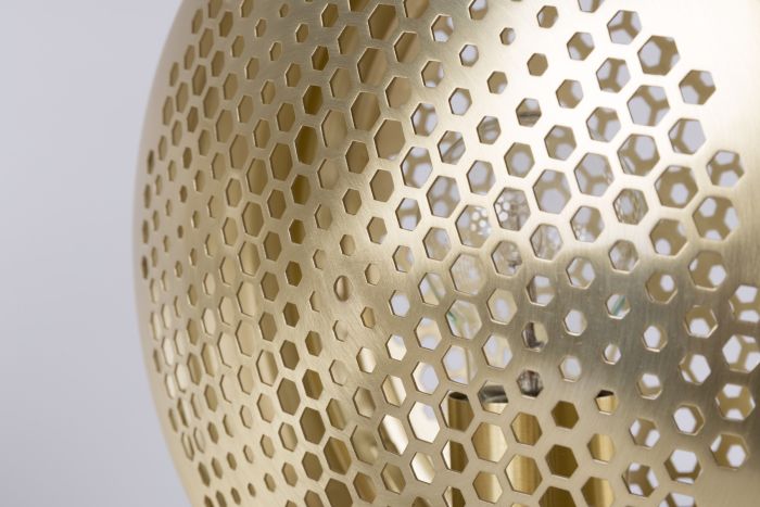 Zuiver Gringo Tischleuchte - Gold - Rund - 1,50 m Kabellänge - 230 V - 22.50 x 12 x 30.50cm - 4 W pro Lichtpunkt