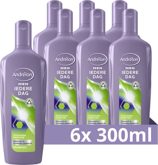 Andrélon Men „Jeden Tag“-Shampoo – 6 x 300 ml – Vorteilspackung