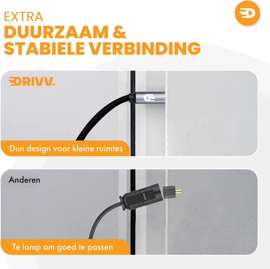 Drivv. Premium 3,5 mm Klinke auf Dual 6,35 mm Kabel - 3 Meter