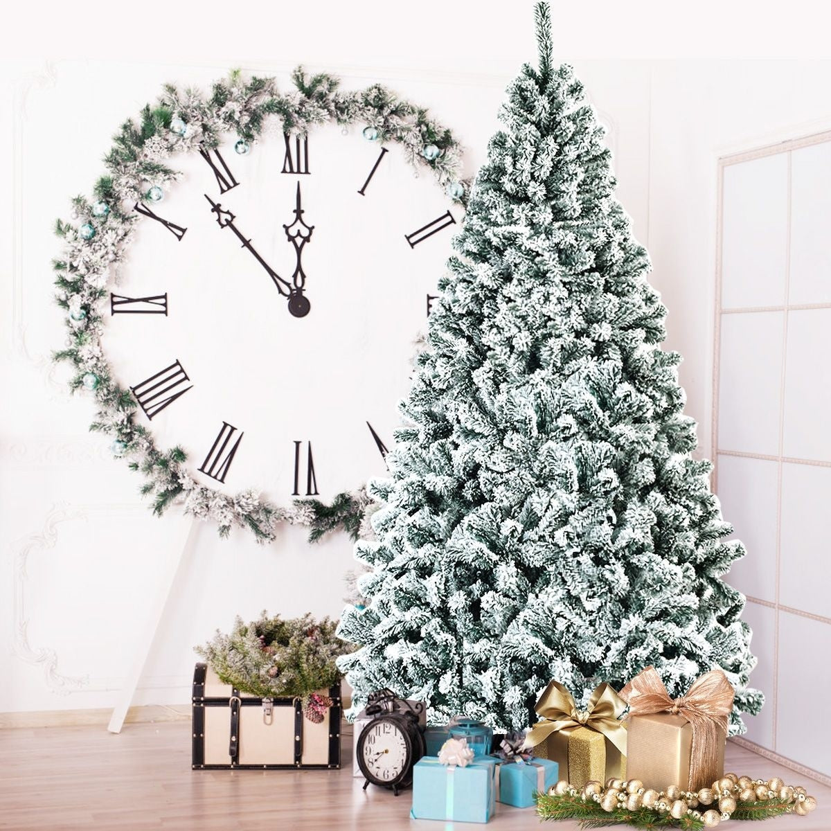 Coast Künstlicher Weihnachtsbaum verschneit - mit Metallständer - 225 cm