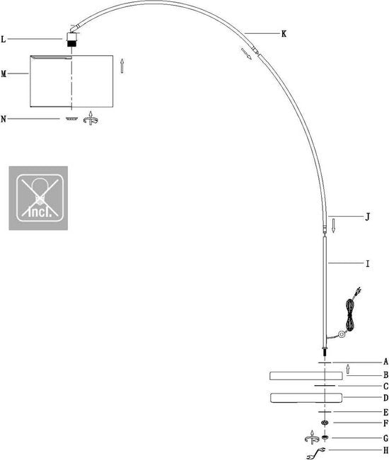 Mexlite Bikkel XL Pendelleuchte – Industrielampe mit E27-Fassung – 152 × 185 cm – Mattschwarz