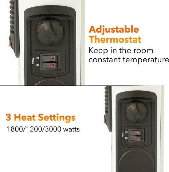 Perel Konvektorheizung, innen, drei Heizstufen, Turbogebläse, 3000 W