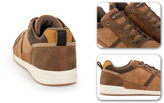Milanoro - Bequeme Herren-Turnschuhe - Navy - Größe 40