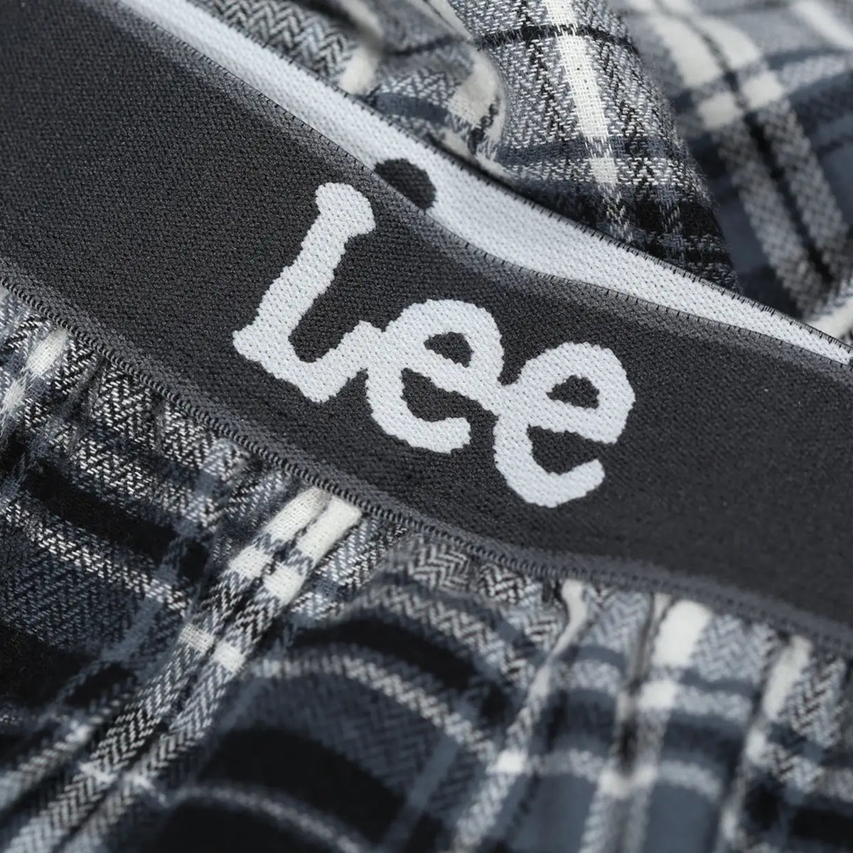 Lee Lounge Hose Rio – schwarz-weiß kariert – Größe XL