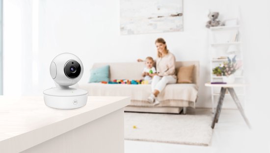 Motorola Nursery Babyphone mit Kamera – Babyphone VM 55 – Babykamera mit Farbdisplay, Zwei-Wege-Kommunikation und Infrarot-Nachtsicht – 300 m Reichweite – Zoomen, Neigen und Drehen
