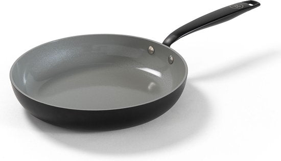 BE Living Essential Bratpfanne - Ø 24 cm - Keramik - PFAS-frei - Induktion - Schwarz