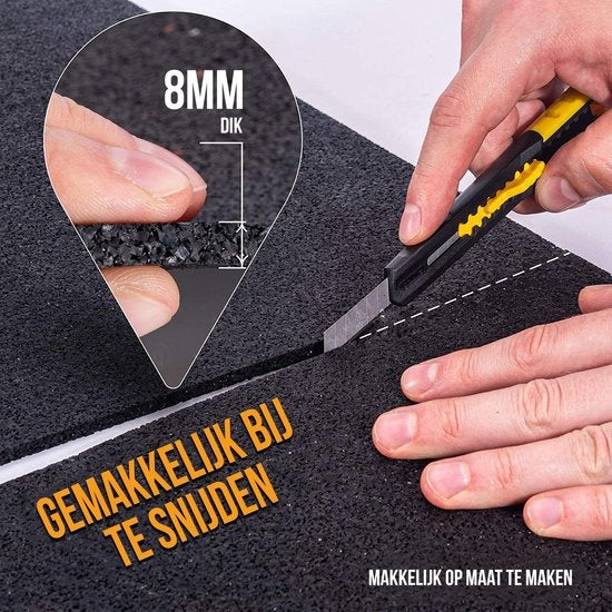 Strex Anti-Vibrationsmatte Waschmaschine und Wäschetrockner - 60 x 60 CM - Schalldämpfende Antirutschmatte - Vibrationsdämpfer - Gummimatte