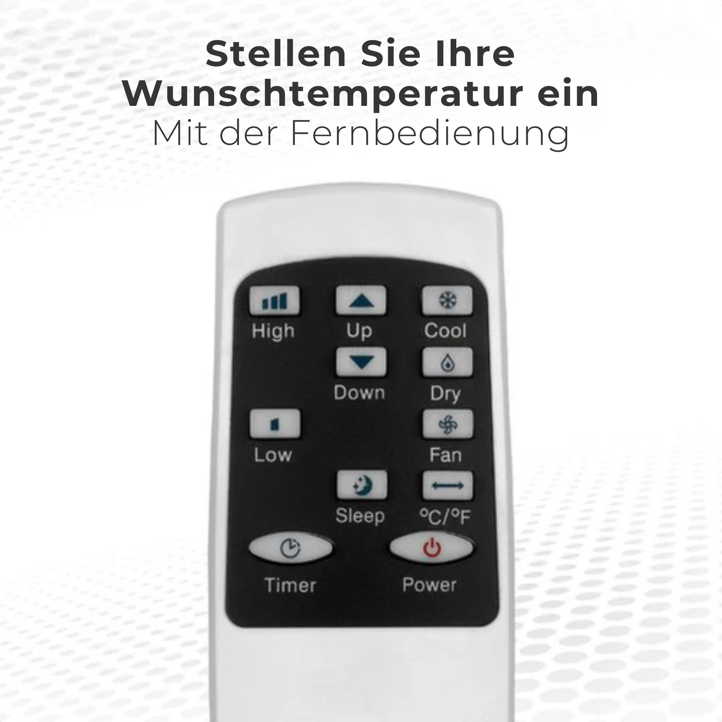 Auronic Mobile Air Conditioner - 12.000 BTU - 4-in-1 - Mit 2 Fensterdichtungs-Kits - Schlafzimmer - Wohnzimmer - Kühlen bis zu 35 m² - Weiß