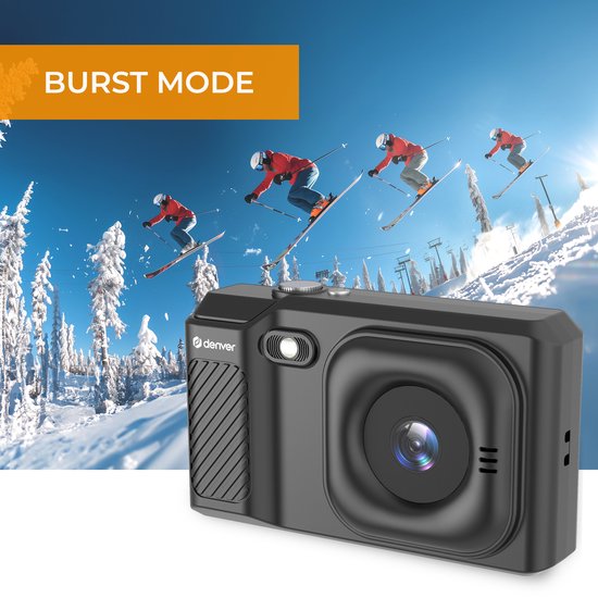 Denver Digitalkamera Full HD - 48MP - Vlog Kamera - Foto & Video - Kamera - DCA4818B