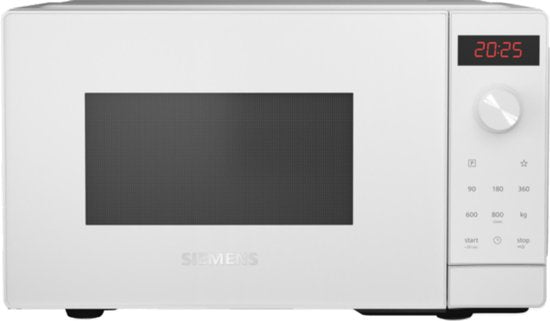 Siemens iQ700 FF023LMW0 Mikrowelle, weiß, Einzelmikrowelle, für die Arbeitsplatte, 20 l, 800 W