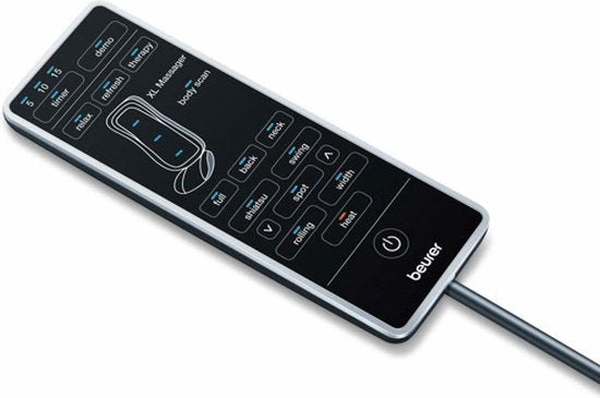 Beurer MG 315 Shiatsu Massagekissen - Massagesessel - Nacken und Rücken - Bodyscan - 3 Programme - 4 verstellbare Massageköpfe - Timer - Heizung