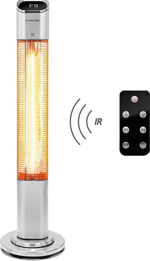 TROTEC Infrarot-Terrassenheizung IRS 2050 E – mit Fernbedienung und 45°-Schwenkfunktion