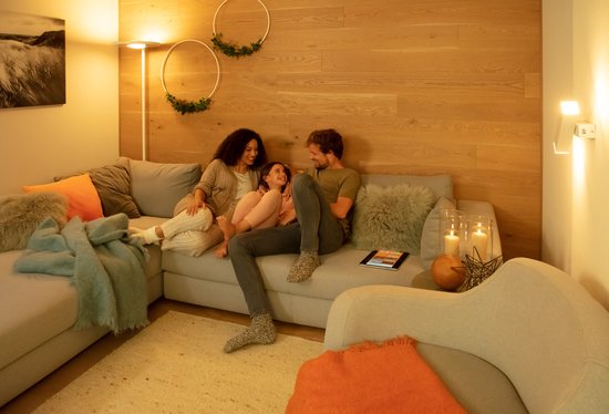 LEDVANCE SunHome Office Stehleuchte - 36W, 180 cm - Dimmbar Tunable White 2200-5000K - Wifi & Smart Home - Silber