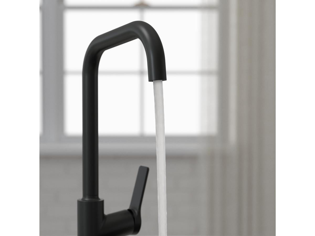 Villeroy & Boch Küchenarmatur VB-100 – Hoher Auslauf – Schwarz – 22 x 10,5 x 41,8 cm